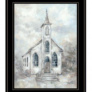 Faith 4 Black Framed Print Wall Art