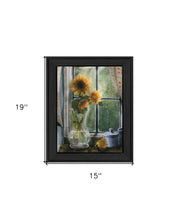 Morning Flower 2 Black Framed Print Wall Art