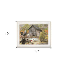 Down On The Farm I White Framed Print Wall Art