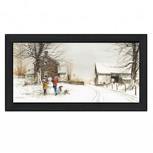 In The Meadow 4 Black Framed Print Wall Art