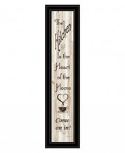 Kitchen Is The Heart Of The Home 17 Black Framed Print Wall Art