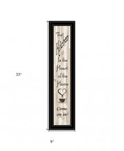 Kitchen Is The Heart Of The Home 17 Black Framed Print Wall Art