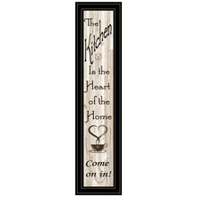 Kitchen Is The Heart Of The Home 18 Black Framed Print Wall Art