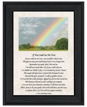 If You Can See Me Now Double Rainbow 2 Black Framed Print Wall Art