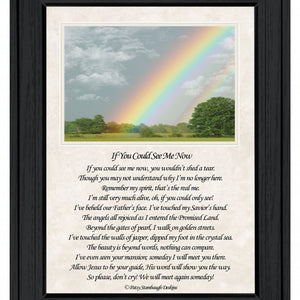 If You Can See Me Now Double Rainbow 2 Black Framed Print Wall Art