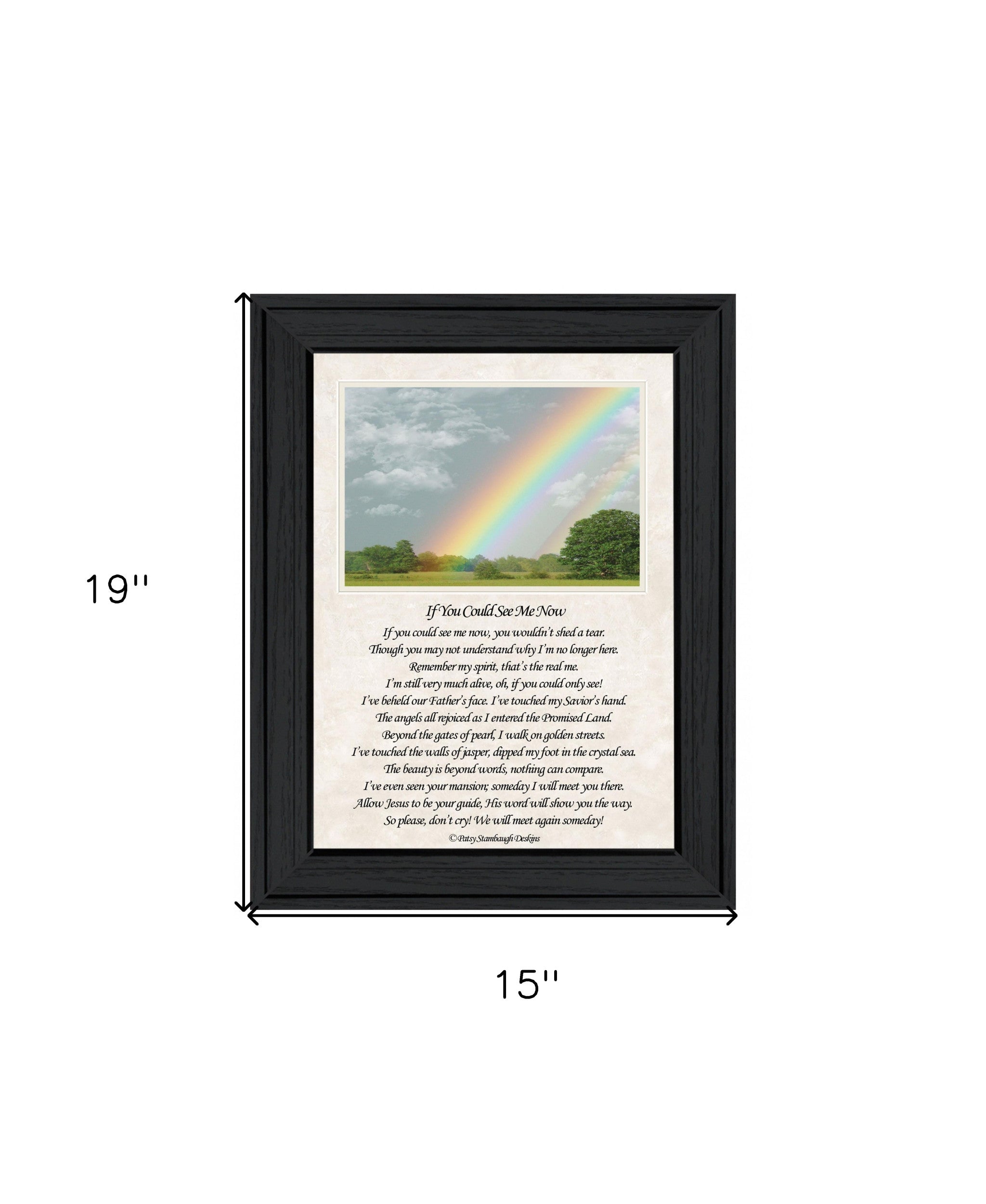 If You Can See Me Now Double Rainbow 2 Black Framed Print Wall Art