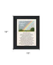 If You Can See Me Now Double Rainbow 2 Black Framed Print Wall Art