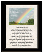 If You Can See Me Now Double Rainbow Black Framed Print Wall Art