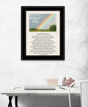 If You Can See Me Now Double Rainbow Black Framed Print Wall Art