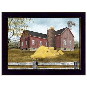 Farm Life 1 Black Framed Print Wall Art