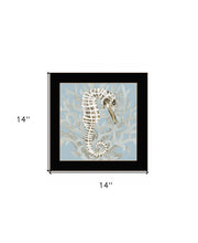 Coral Seahorse I 1 Black Framed Print Wall Art