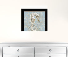 Coral Seahorse I 1 Black Framed Print Wall Art