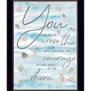 You Can Never 1 Black Framed Print Wall Art
