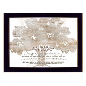 In The Moment 1 Black Framed Print Wall Art