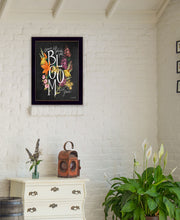 Bloom With Grace 1 Black Framed Print Wall Art