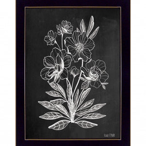 Vintage Chalkboard 1 Black Framed Print Wall Art