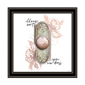 Old Ways In Blush 1 Black Framed Print Wall Art