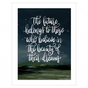 Beauty Of Your Dreams 1 White Framed Print Wall Art