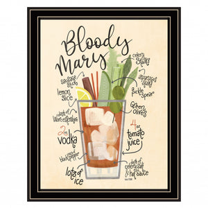 Bloody Mary Black Framed Print Wall Art