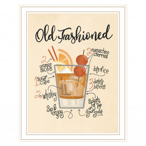 Old Fashioned White Framed Print Wall Art