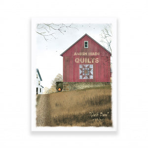 Quilt Barn White Wrapped Canvas Print Wall Art