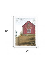 Quilt Barn White Wrapped Canvas Print Wall Art