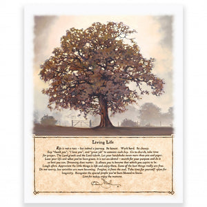 Living Life 8 White Wrapped Canvas Print Wall Art