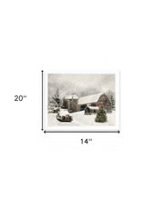 Farmhouse Christmas 3 White Wrapped Canvas Print Wall Art