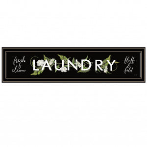 Laundry Fresh And Clean 1 Black Framed Print Wall Art