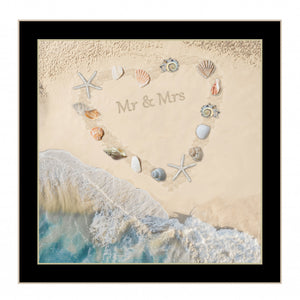 Marriage Is A Beach 1 Black Framed Print Wall Art