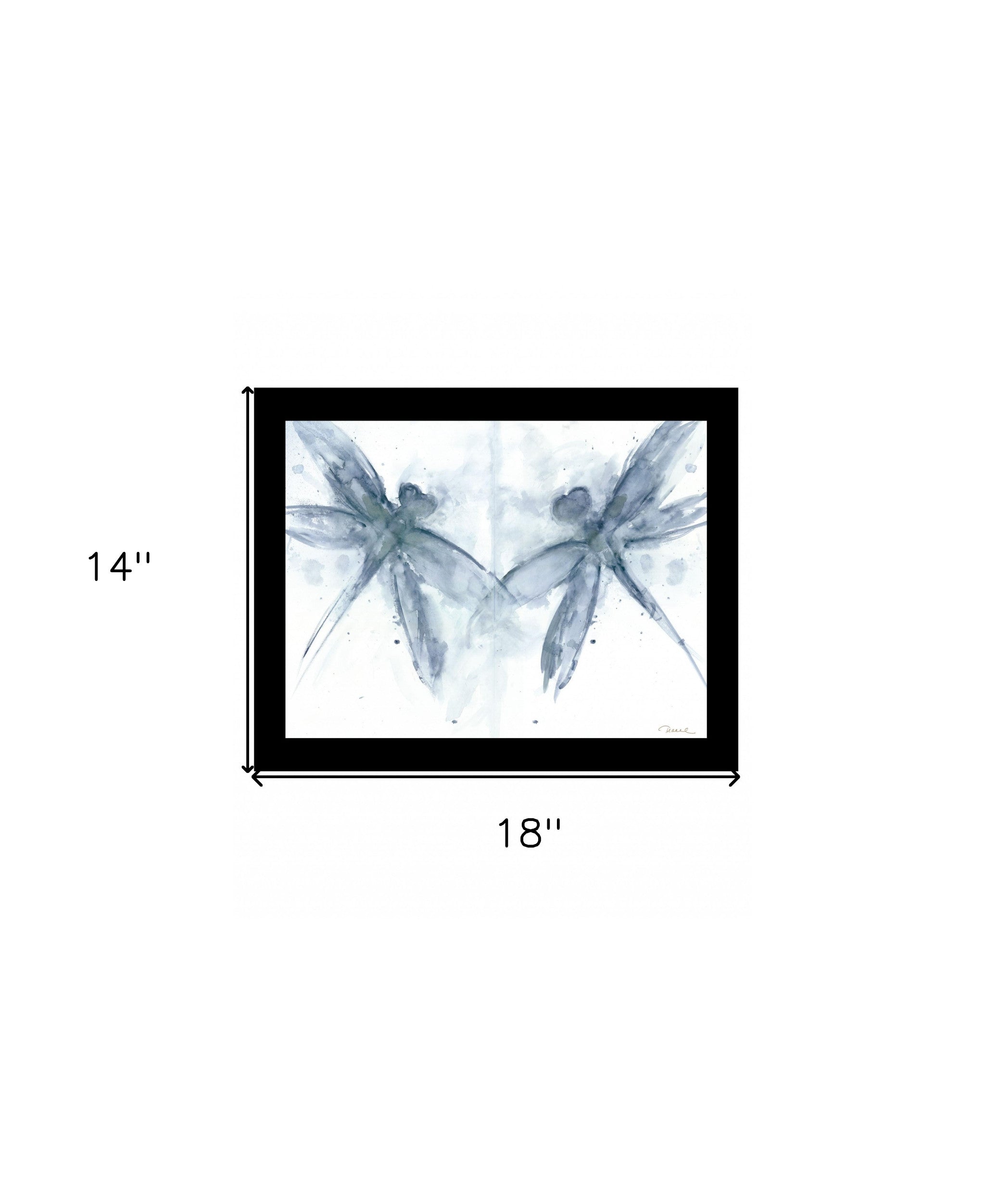 Fly Away 1 Black Framed Print Wall Art