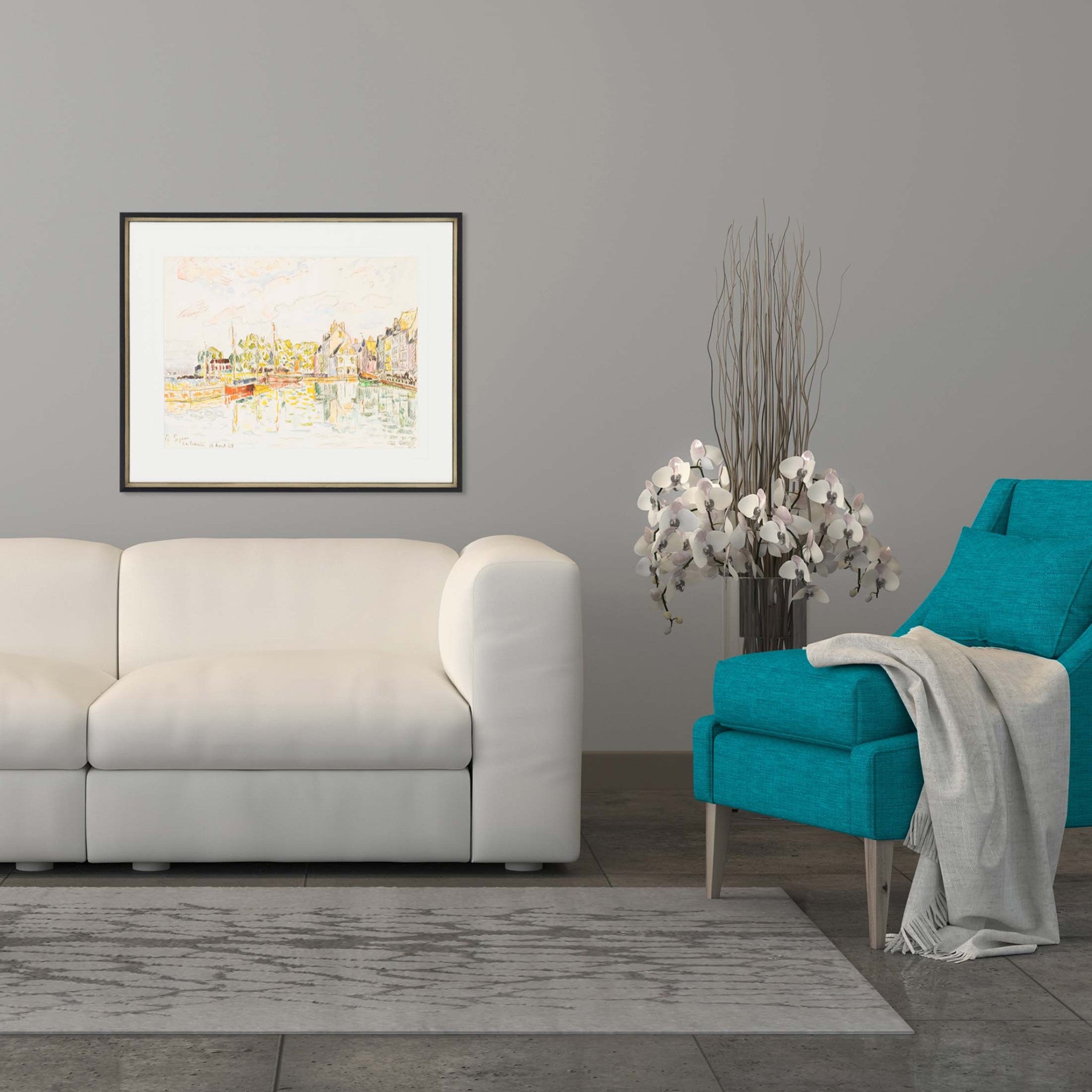 Le Croisic France Black Picture Frame Print Wall Art