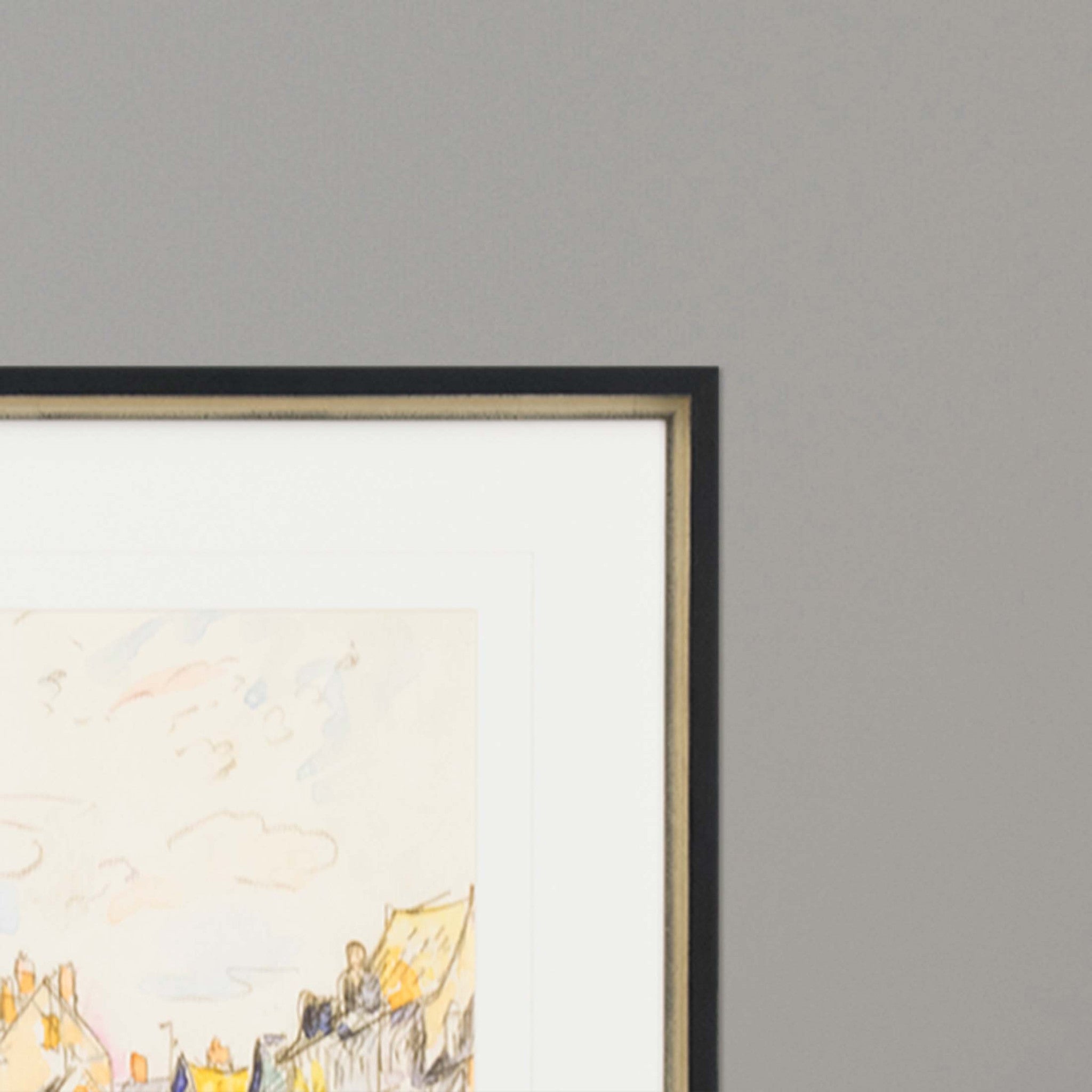 Le Croisic France Black Picture Frame Print Wall Art