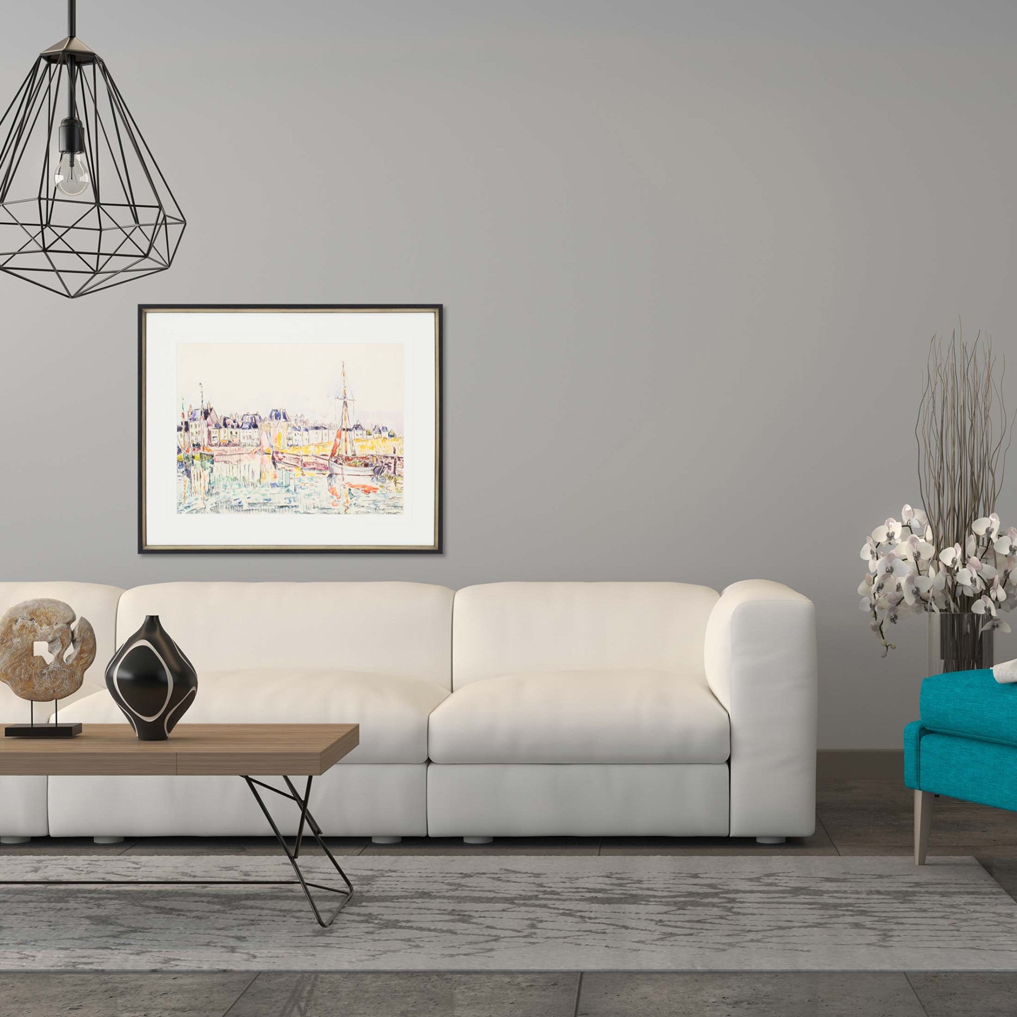 Le Croisic Ii Framed Art Black Picture Frame Print Wall Art