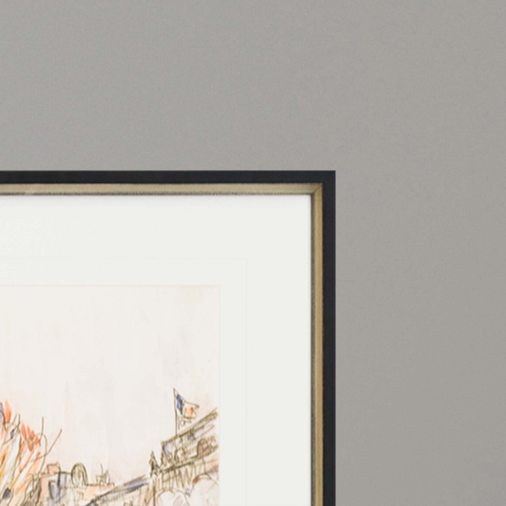 The Pont Neuf Paris Black Print Wall Art