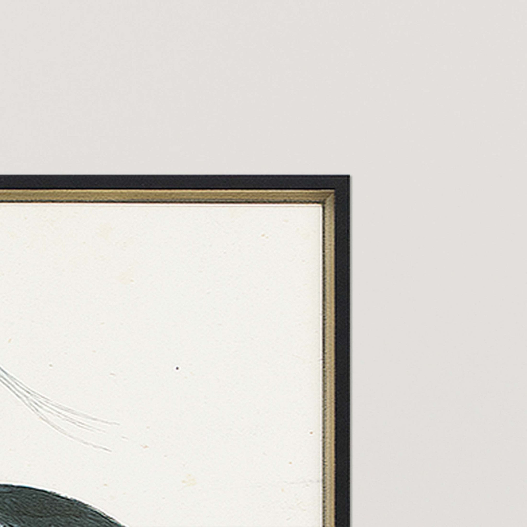 Set Of Two Herons Set Of 2 Black and Metallic Framed Print Wall Art