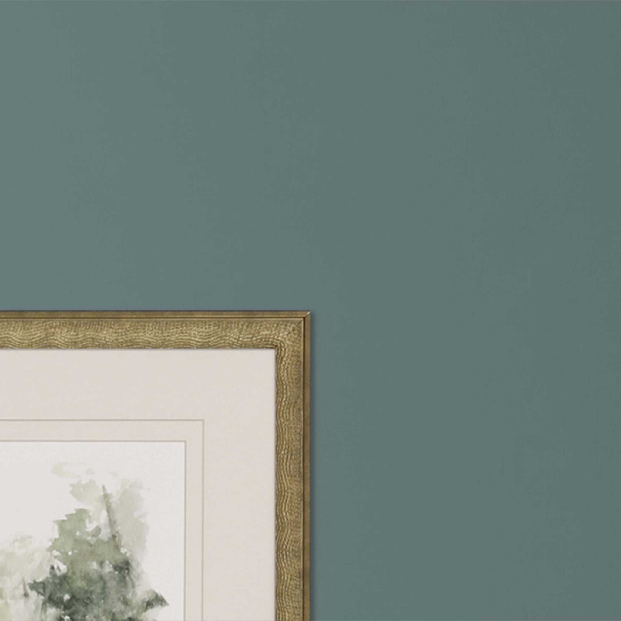 Set Of Two Wooded Stream Gold Frame Print Wall Art