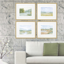 Set Of Four Watercolour Set Of 4 Framed Art Gold Picture Frame Print Wall Art