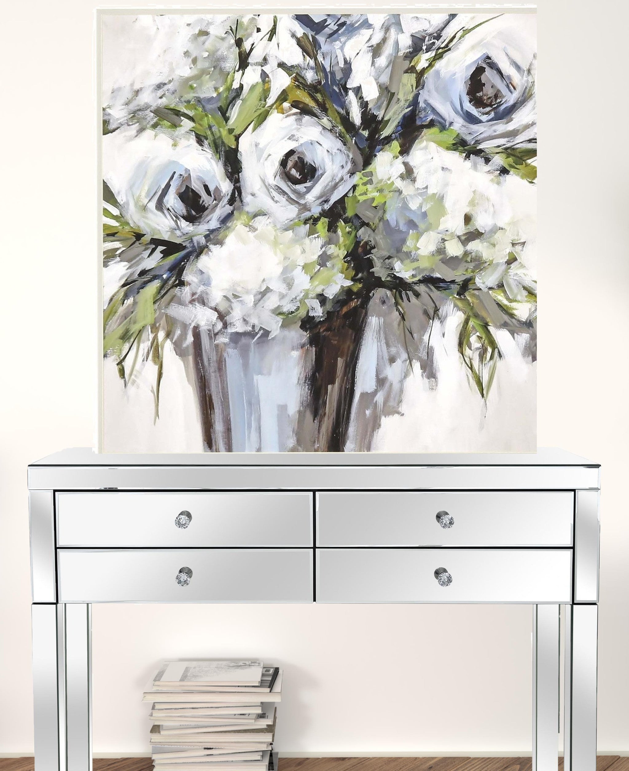 Serene Blossoms 2 Framed Art Brown Picture Frame Print Wall Art