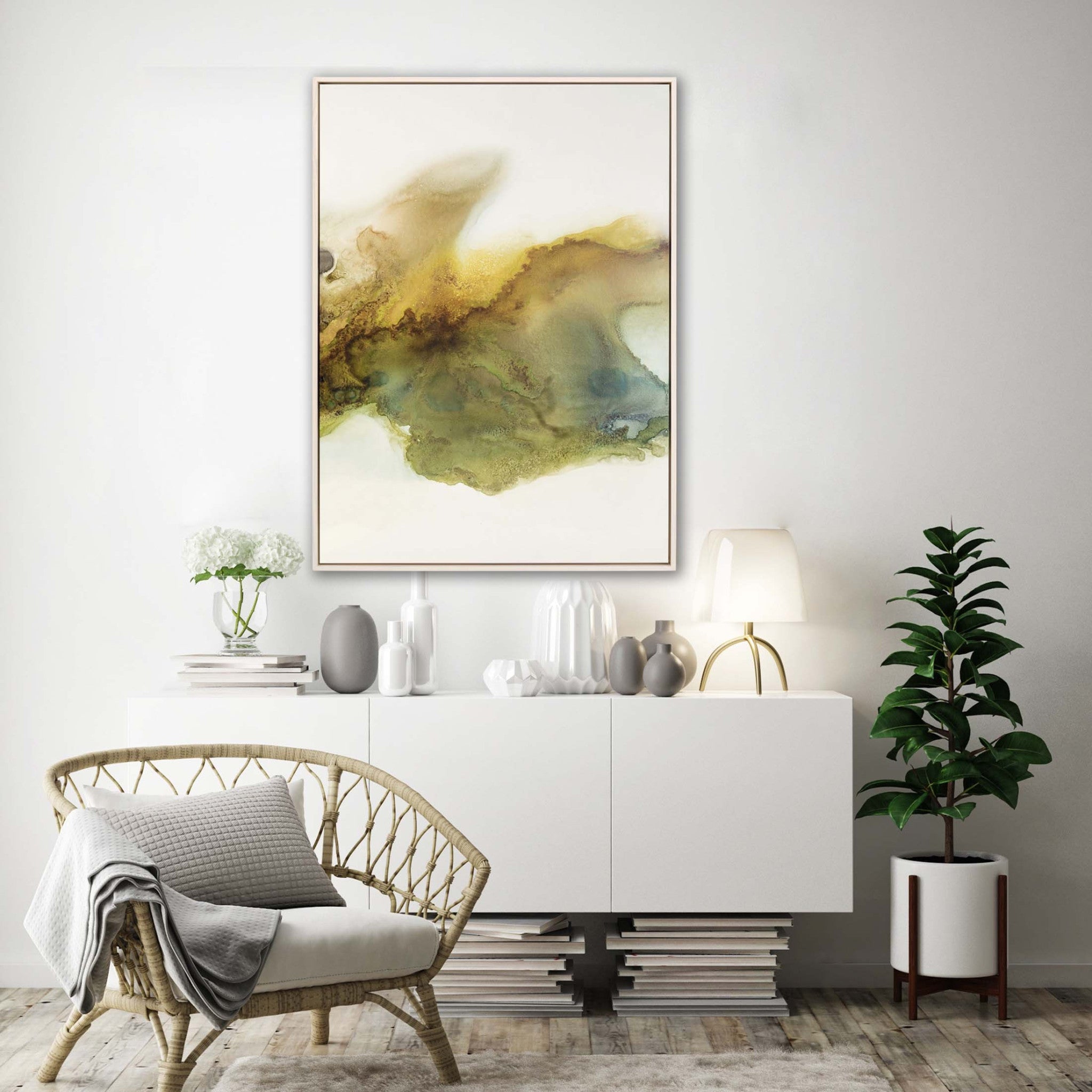 Lambert 3 Canvas White Floater Frame Print Wall Art