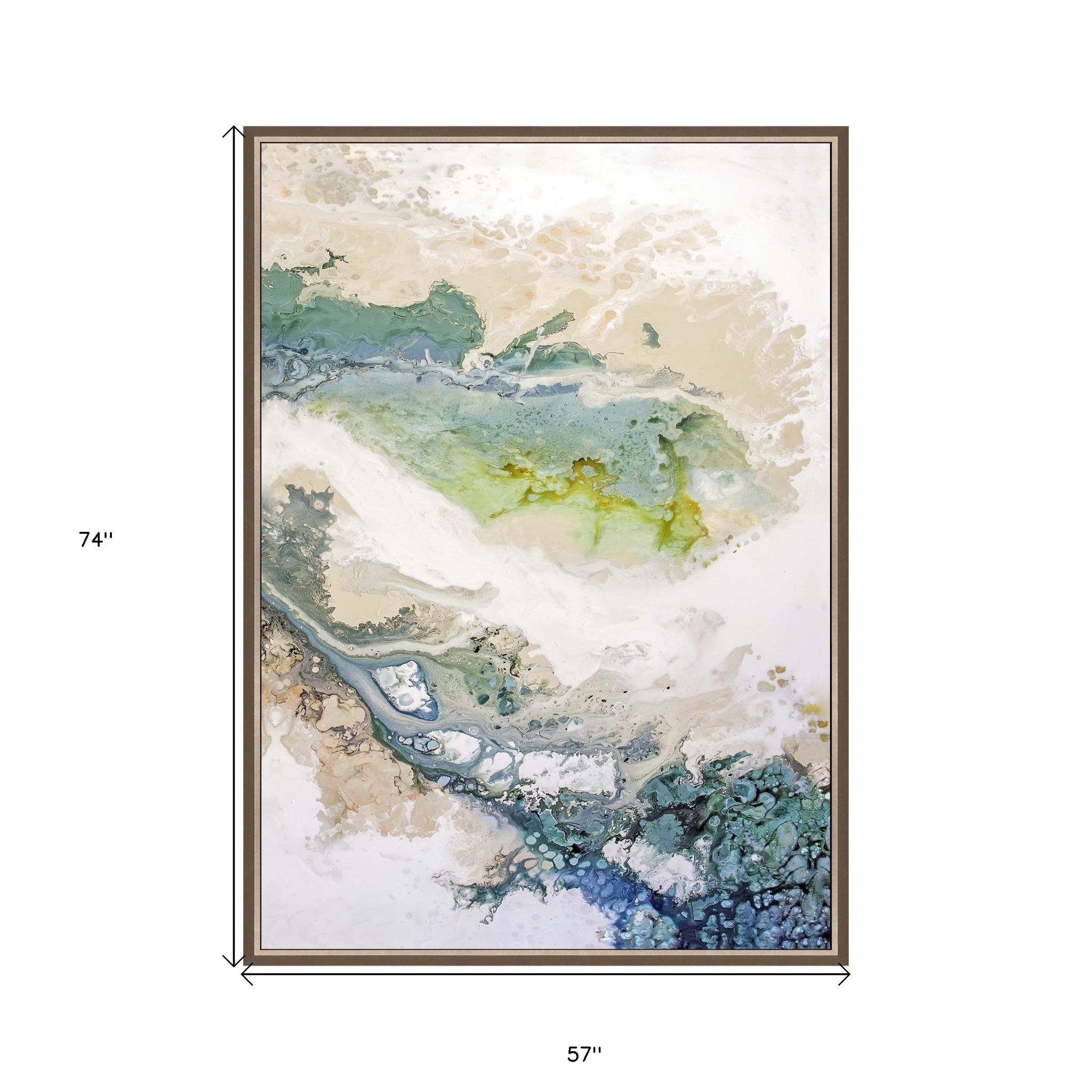 Minutiae Canvas Silver Floater Frame Print Wall Art