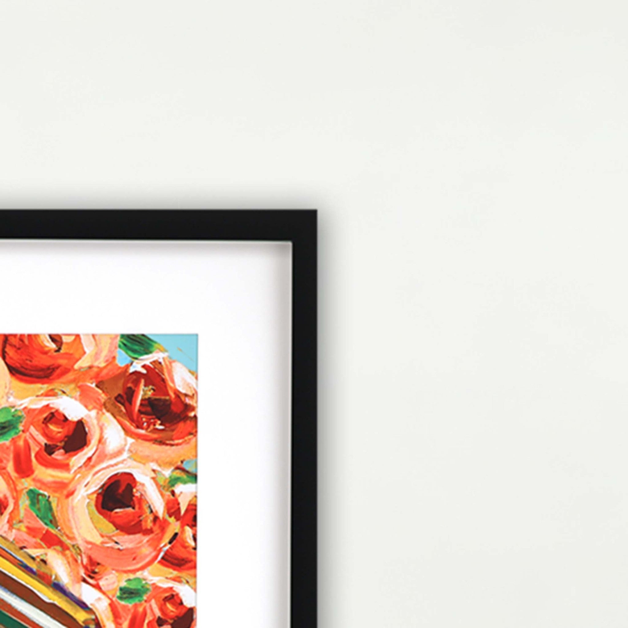 Adana Framed Art Black Picture Frame Print Wall Art