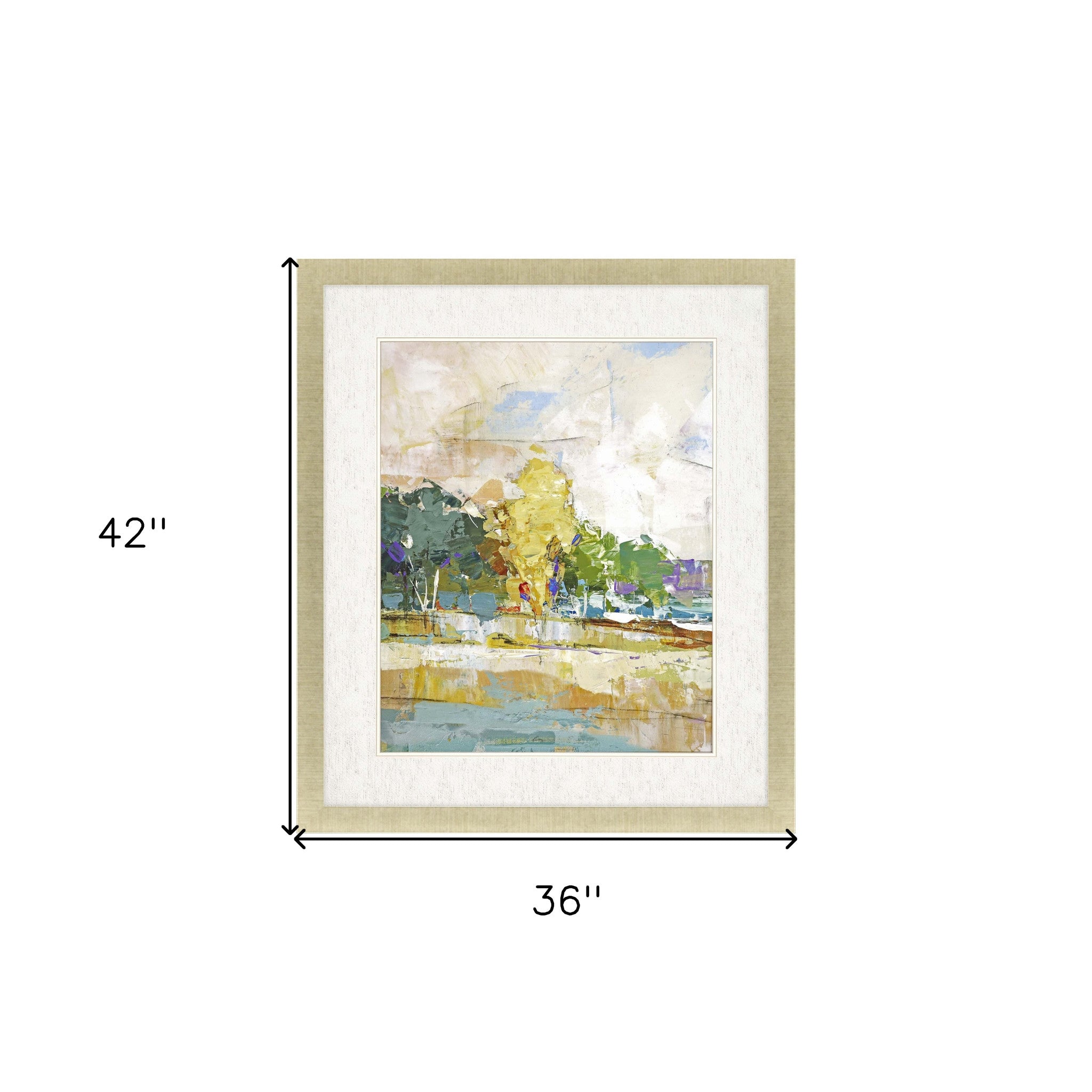 Forest Expanse I Framed Art Gold Picture Frame Print Wall Art