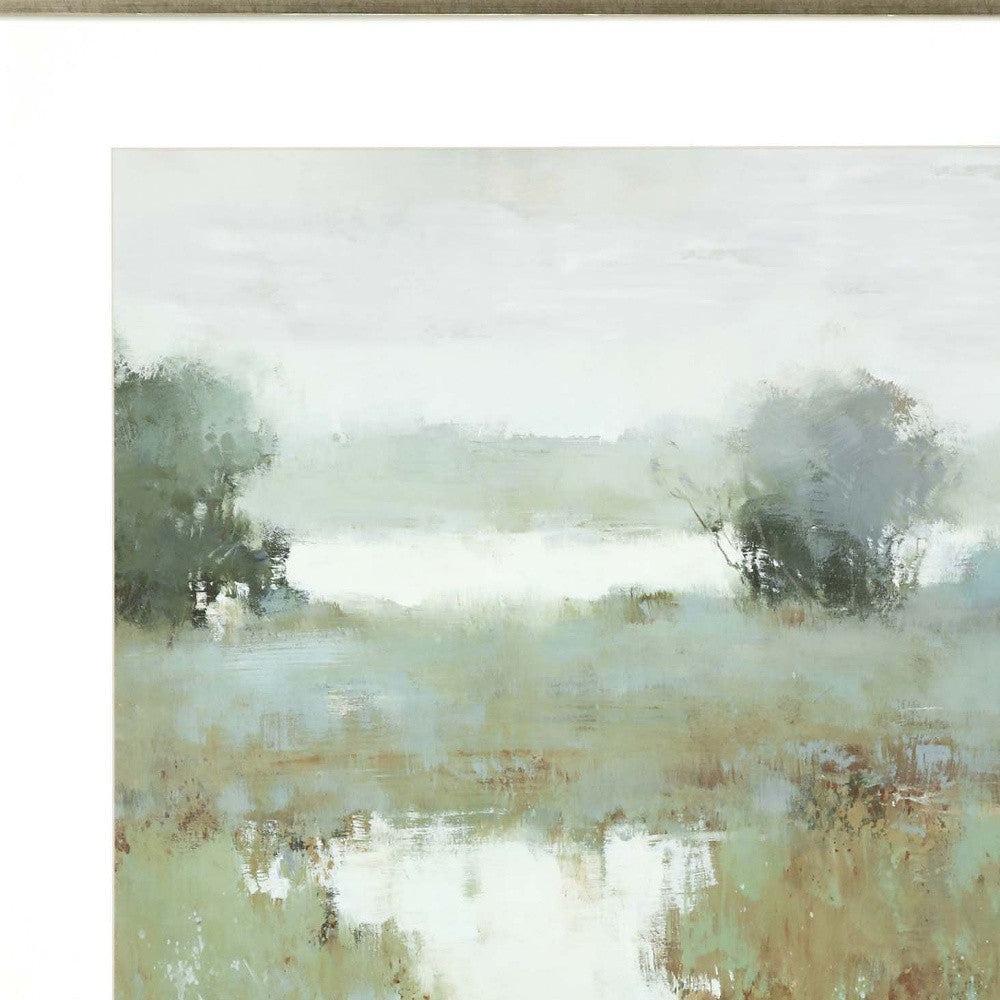 Trees And Creek Ii Framed Art Gold Picture Frame Print Wall Art