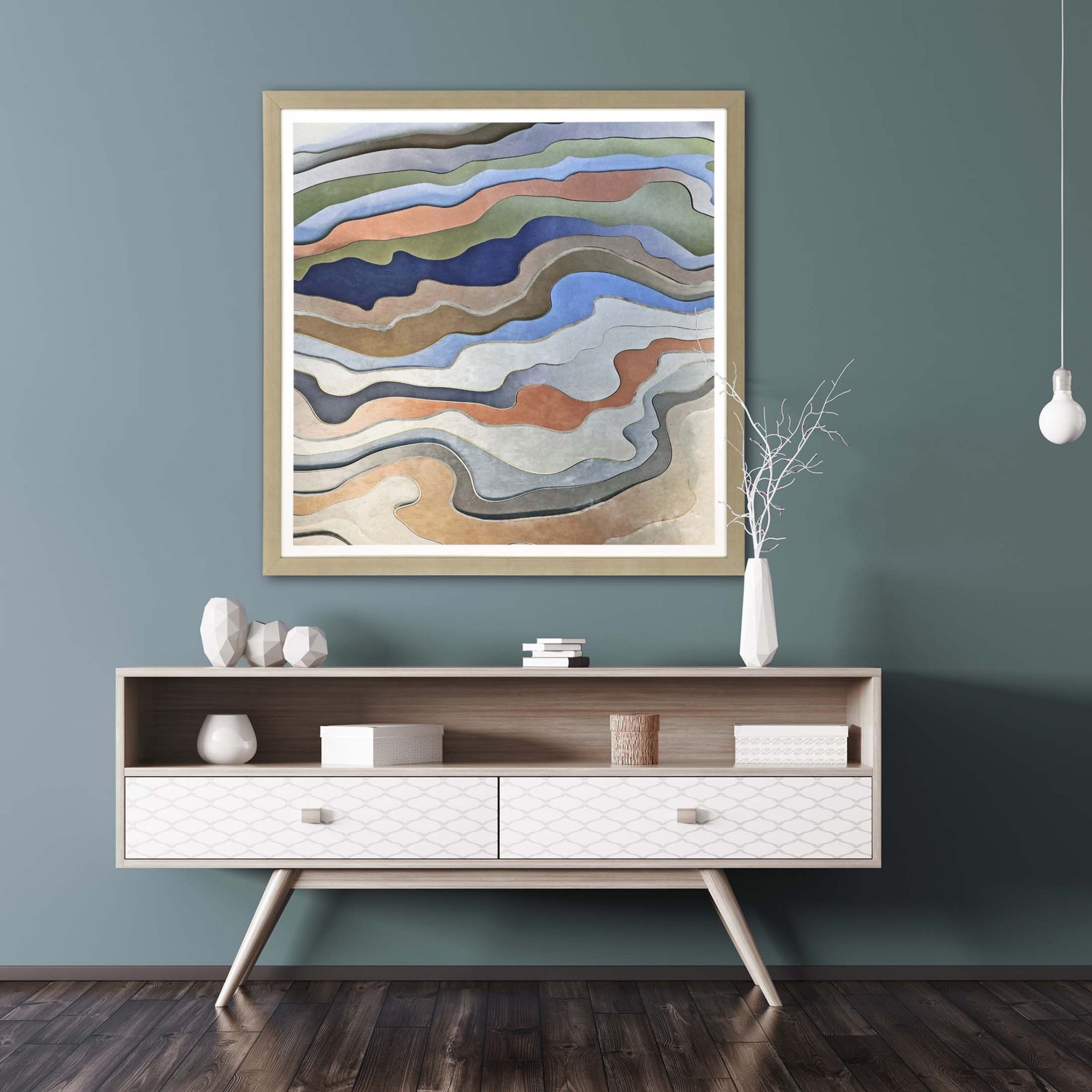 Wake Up Framed Art Silver Picture Frame Print Wall Art