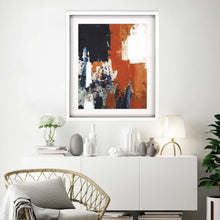Orange Crush I Framed Art White Picture Frame Print Wall Art