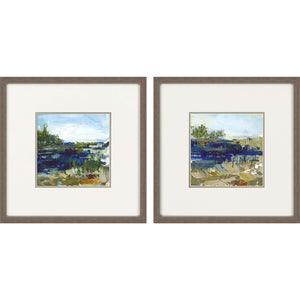 Set Of Two Coastal Sand Set Of 2 Framed Art Brown Picture Frame Print Wall Art