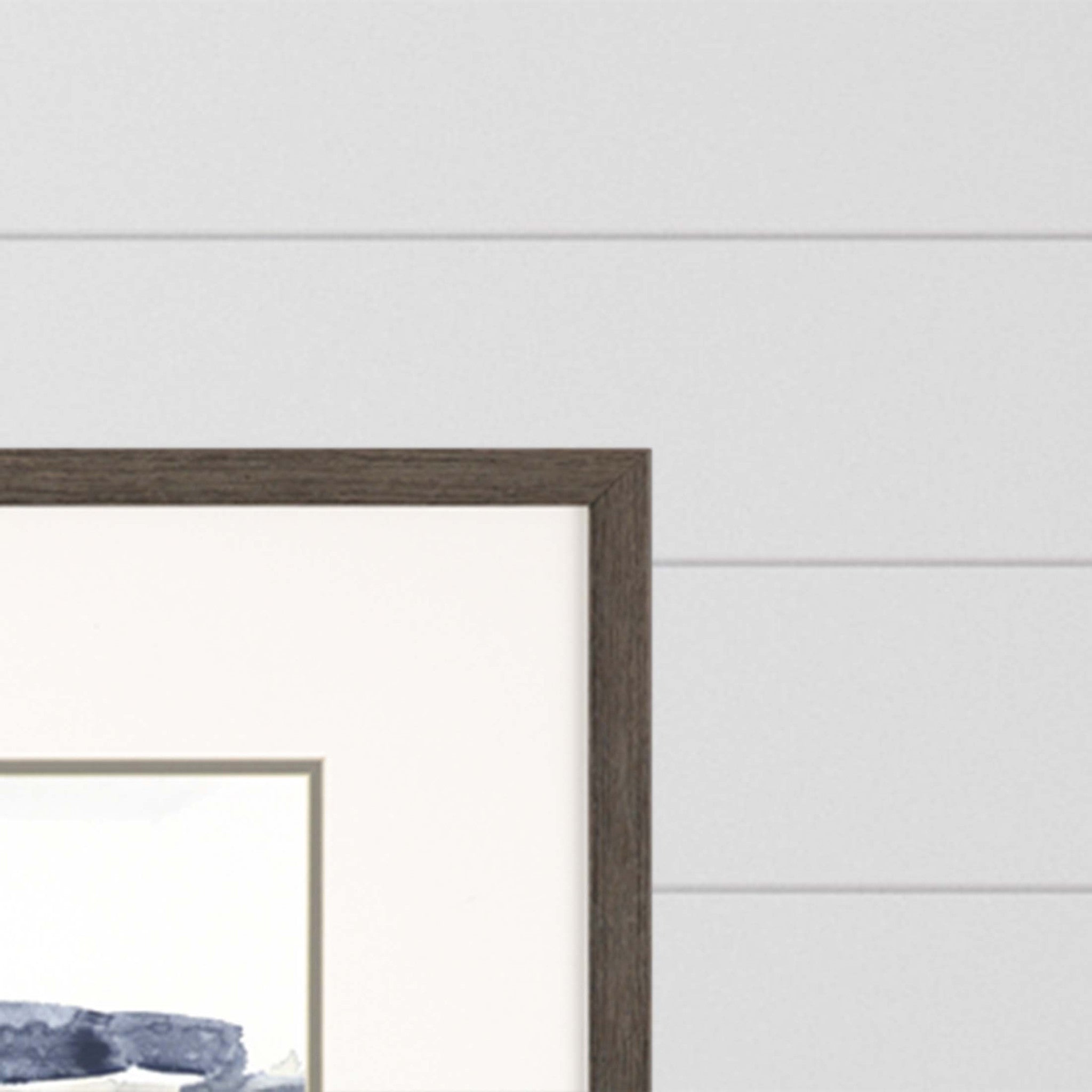 Set Of Three Shoreline Blues I Set Of 3 Framed Art Silver Picture Frame Print Wall Art