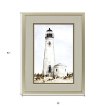Rustic Lighthouse I Framed Art Silver Picture Frame Print Wall Art