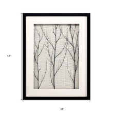Silent Tree Framed Art Black Picture Frame Print Wall Art